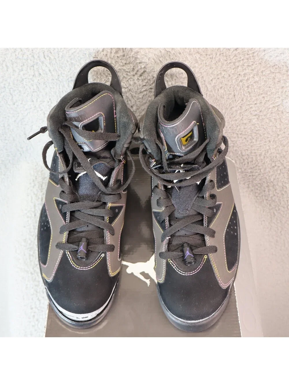 Air Jordan 6 Retro Lakers Size 11 w Box, Read Repair
